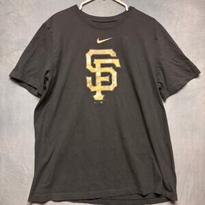 The Nike Tee San Francisco Giants Army Fatigue Camouflage Center Logo Swoosh XL